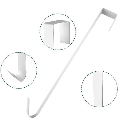Gancio bianco della corona del singolo nero del gancio del metallo per Front Door