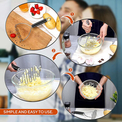 Schiacciapatate d'argento moderno di acciaio inossidabile resistente