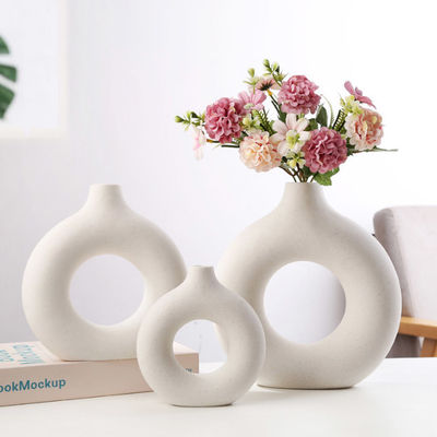 Vaso ceramico del fiore nordico moderno decorativo domestico per il salone domestico