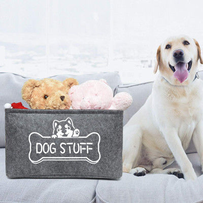 Cane Cat Pet Toy Storage Bin della famiglia con le maniglie del metallo