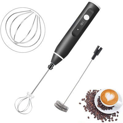 Mini montalatte per frullatore ad immersione ricaricabile USB per Cappuccino Latte Coffee Egg