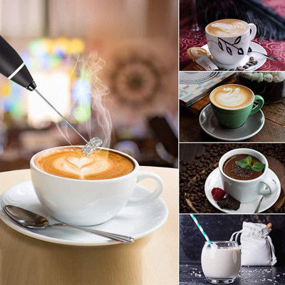 Mini montalatte per frullatore ad immersione ricaricabile USB per Cappuccino Latte Coffee Egg