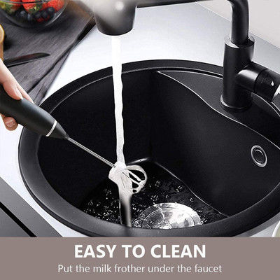 Mini montalatte per frullatore ad immersione ricaricabile USB per Cappuccino Latte Coffee Egg