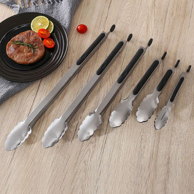 Presa di slittamento di Tong Set Cooking Utensils Non della cucina di acciaio inossidabile