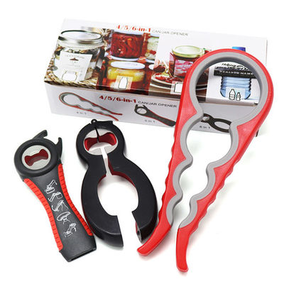 5 in 1 multi funzione possono corredo delle apribottiglie apri con la maniglia del silicone