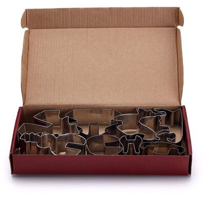 Insieme della muffa del biscotto della taglierina 3D del biscotto di serie di Natale di acciaio inossidabile di DIY