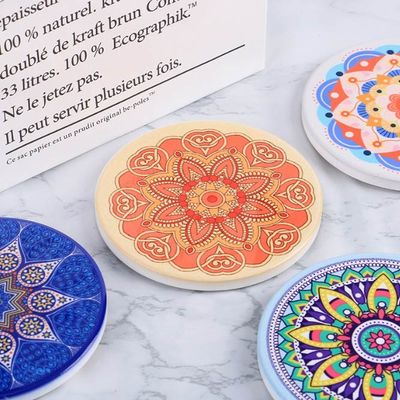 Sottobicchiere ceramico per i sottobicchieri di pietra assorbenti delle bevande con Cork Base