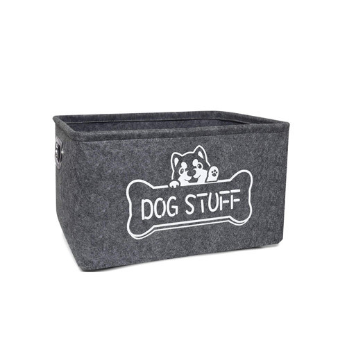 Cane Cat Pet Toy Storage Bin della famiglia con le maniglie del metallo