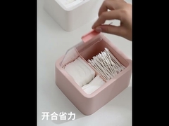 Plastic Container Dispenser Box  for Bathroom Storage Organizer Cotton Storage