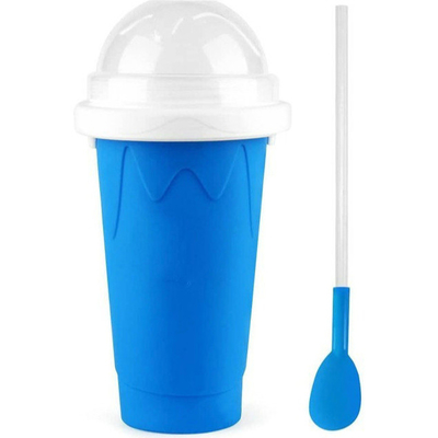 tazza fangosa del creatore del silicone 350ml con il coperchio e la paglia