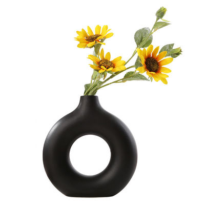 Vaso rotondo multicolore nordico della ciambella del fiore per la decorazione domestica