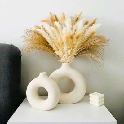 Vaso rotondo multicolore nordico della ciambella del fiore per la decorazione domestica