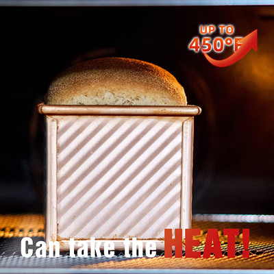 Muffa ondulata della scatola del pane tostato del pane di acciaio al carbonio dell'oro di grande capacità con la copertura