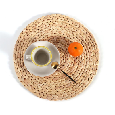 Stuoie di posto di Hyacinth Round Braided Rattan Woven dell'acqua 25cm