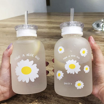 portatile della scala di Juice Cute Water Bottle With del latte 480ml trasparente