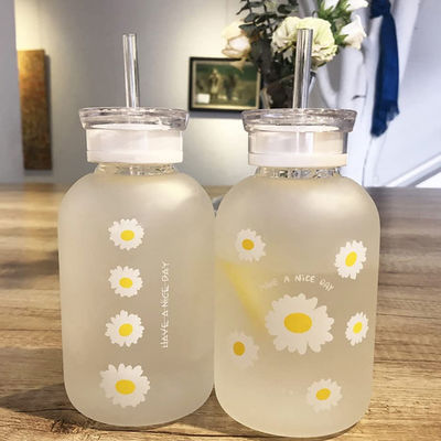 portatile della scala di Juice Cute Water Bottle With del latte 480ml trasparente