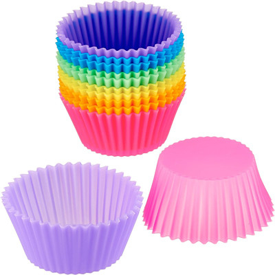 Rifornimenti in serie riutilizzabili della cucina del silicone delle fodere multicolori del muffin