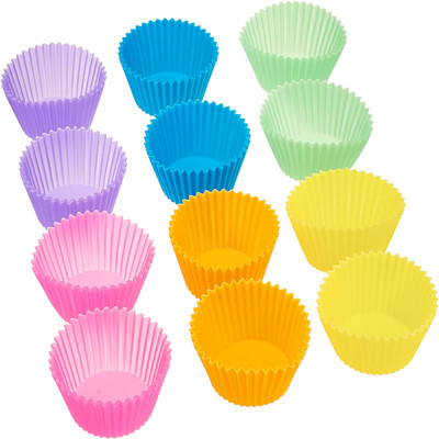 Rifornimenti in serie riutilizzabili della cucina del silicone delle fodere multicolori del muffin