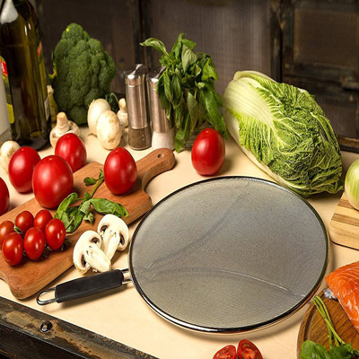 L'acciaio inossidabile d'argento schizza lo schermo per la frittura del Pan Bulk Kitchen Supplies