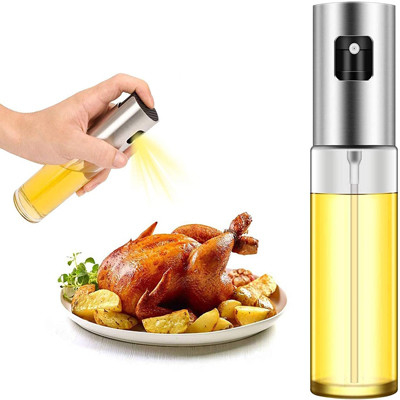 100ml trasparente Olive Oil Spray Bottle Multifunction di vetro