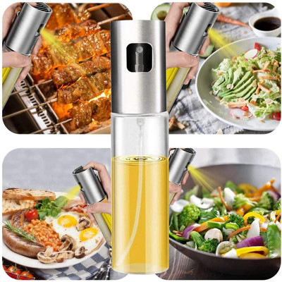 100ml trasparente Olive Oil Spray Bottle Multifunction di vetro