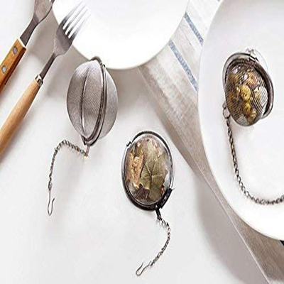 Argento 304 filtri da Mesh Tea Ball Tea Strainer dell'acciaio inossidabile per tè