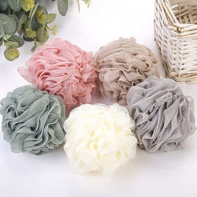 L'ente multicolore di uso domestico lava il materiale del PE di Mesh Bath Sponge