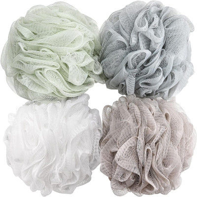 L'ente multicolore di uso domestico lava il materiale del PE di Mesh Bath Sponge