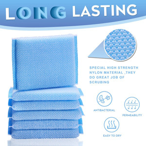 Tamponi per strofinare in nylon blu di lunga durata e riutilizzabili