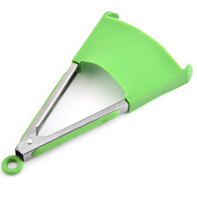 Clip in silicone per spatola per barbecue per insalata in acciaio inossidabile 2 in 1