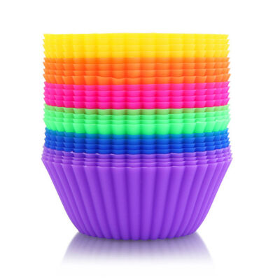 Stampi per torte antiaderenti Fodere per cupcake in silicone riutilizzabili