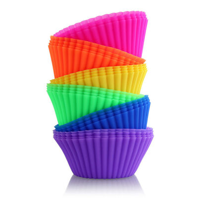 Stampi per torte antiaderenti Fodere per cupcake in silicone riutilizzabili