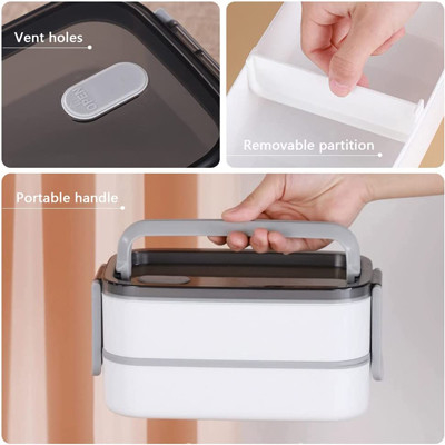 Bento Box per adulti multicolore di grande capacità per il pranzo