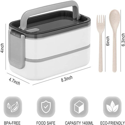 Bento Box per adulti multicolore di grande capacità per il pranzo