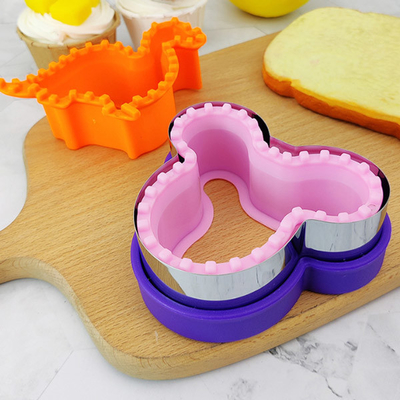 Acciaio inossidabile della taglierina del panino di Mickey Shapes Bread DIY della stella del cuore