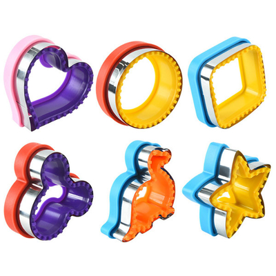 Acciaio inossidabile della taglierina del panino di Mickey Shapes Bread DIY della stella del cuore