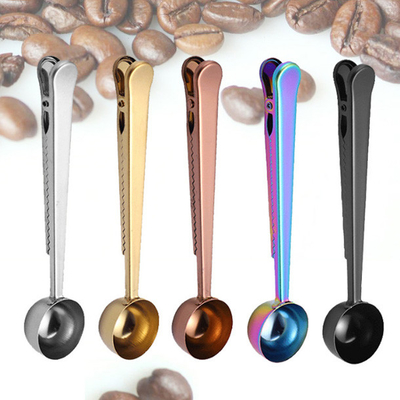 Di dosatore di acciaio inossidabile con la clip della borsa di caffè