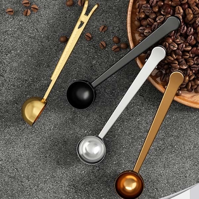 Di dosatore di acciaio inossidabile con la clip della borsa di caffè
