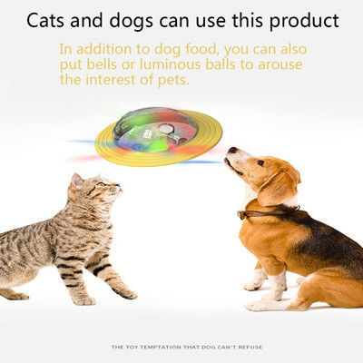 Pianeta di plastica blu giallo Toy Ball Dog Flying Saucer dell'animale domestico