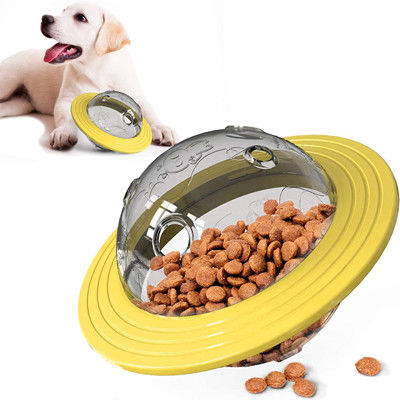 Pianeta di plastica blu giallo Toy Ball Dog Flying Saucer dell'animale domestico