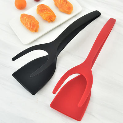 Barbecue 2 di Fried Egg Double Spatula Bread in 1 presa Flip Tongs Pp Material