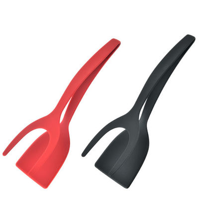 Barbecue 2 di Fried Egg Double Spatula Bread in 1 presa Flip Tongs Pp Material
