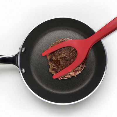 Barbecue 2 di Fried Egg Double Spatula Bread in 1 presa Flip Tongs Pp Material