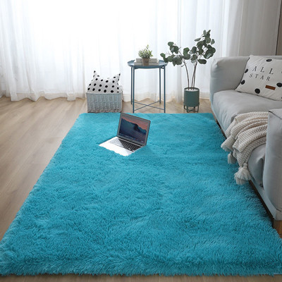 Coperta di tessuto felpato lanuginosa multicolore per la stanza dei bambini del salone