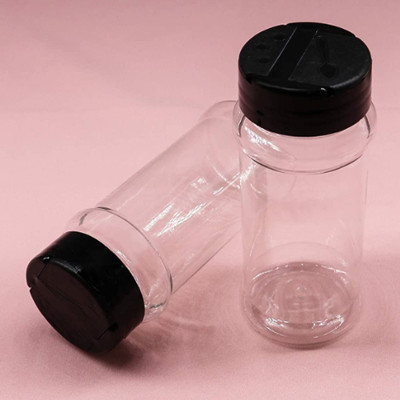 contenitori di plastica della bottiglia della spezia 100ml per la memorizzazione dei rifornimenti in serie della cucina
