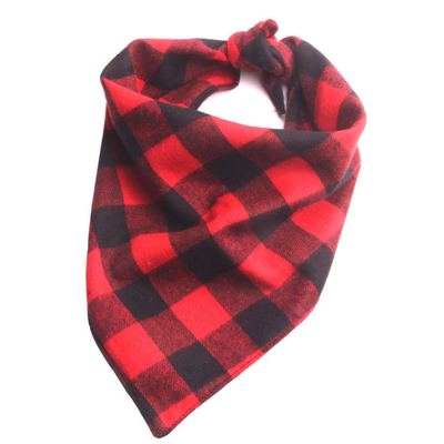 Piccolo cotone di media grandezza 100% della bandana del cane del plaid della Buffalo dei cuccioli dei cani