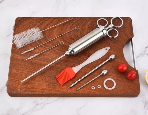 Insieme all'aperto della marinata dell'iniettore degli strumenti e degli accessori del BARBECUE di acciaio inossidabile Turchia