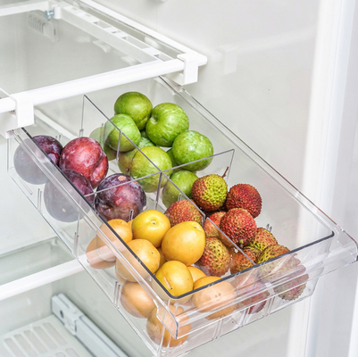 I contenitori di stoccaggio della famiglia dell'alimento delle bevande estraggono l'organizzatore Drawers 600g del frigorifero