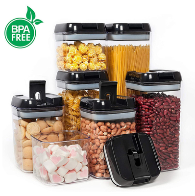 contenitori di stoccaggio ermetici liberi della famiglia della cucina di 7pcs BPA con i coperchi facili della serratura