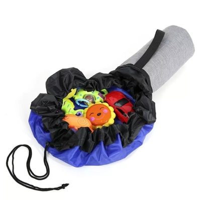 Gioco Mat Drawstring Toy Storage Bag dei contenitori di stoccaggio della famiglia dei bambini su misura